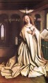 ゲントの祭壇画「受胎告知のマリア」ルネサンス ヤン・ファン・エイク